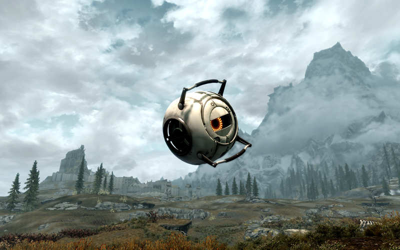 Illustration for article titled Valve & Bethesda Release Official Portal 2 Mod...For Skyrim